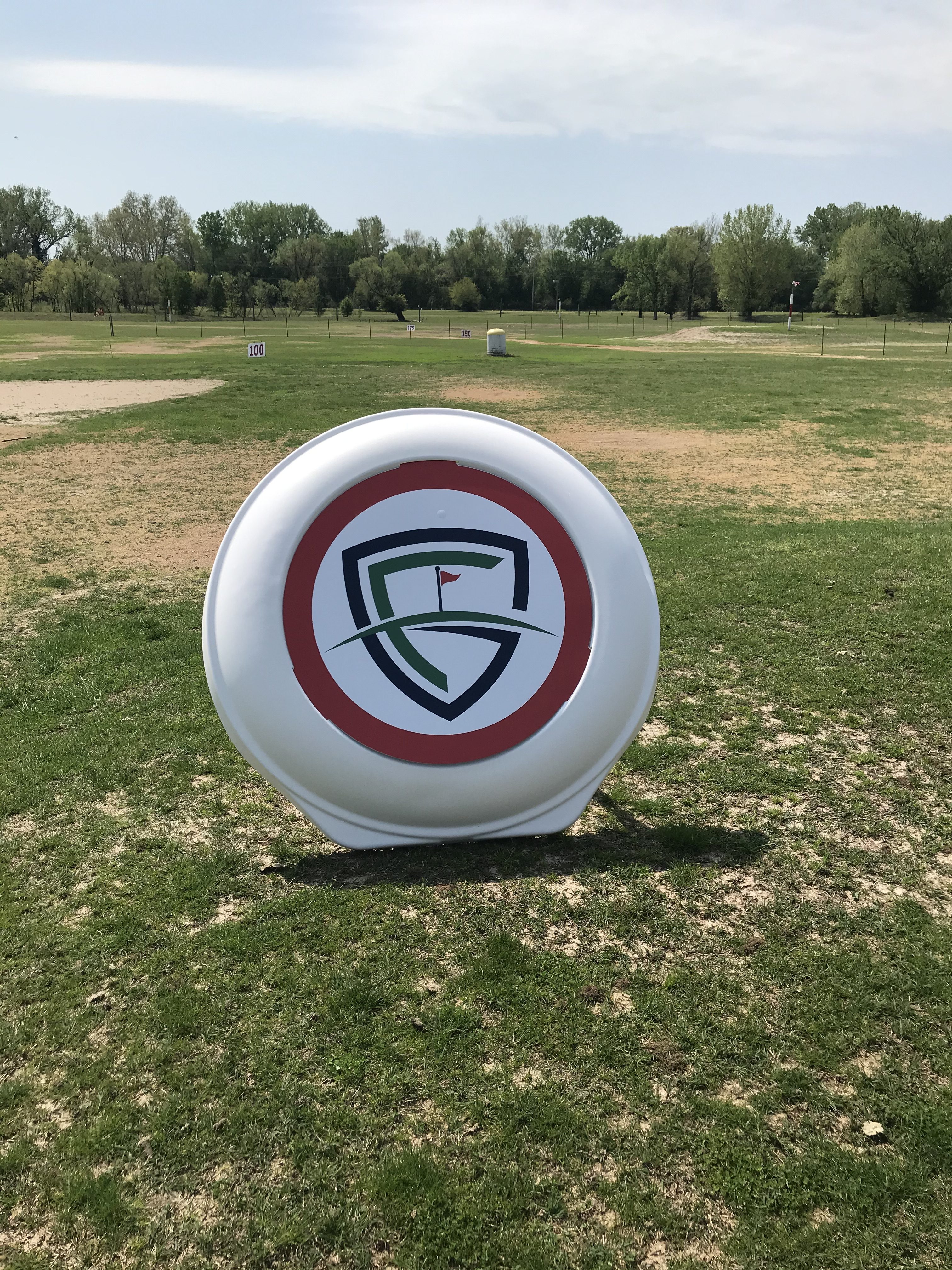 marker with course logo