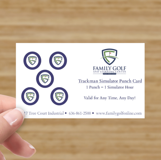 Simulator Punch card of five games