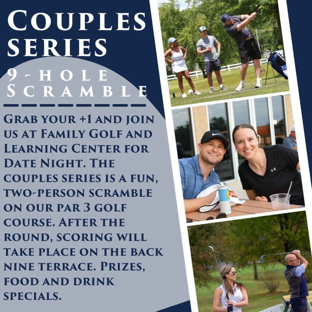 Golf tournaments for couples, a nine hole scramble.